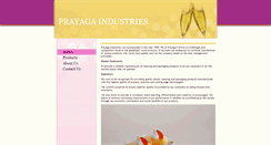 Desktop Screenshot of prayagaindustries.com