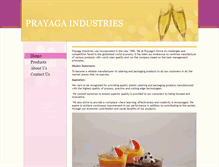 Tablet Screenshot of prayagaindustries.com